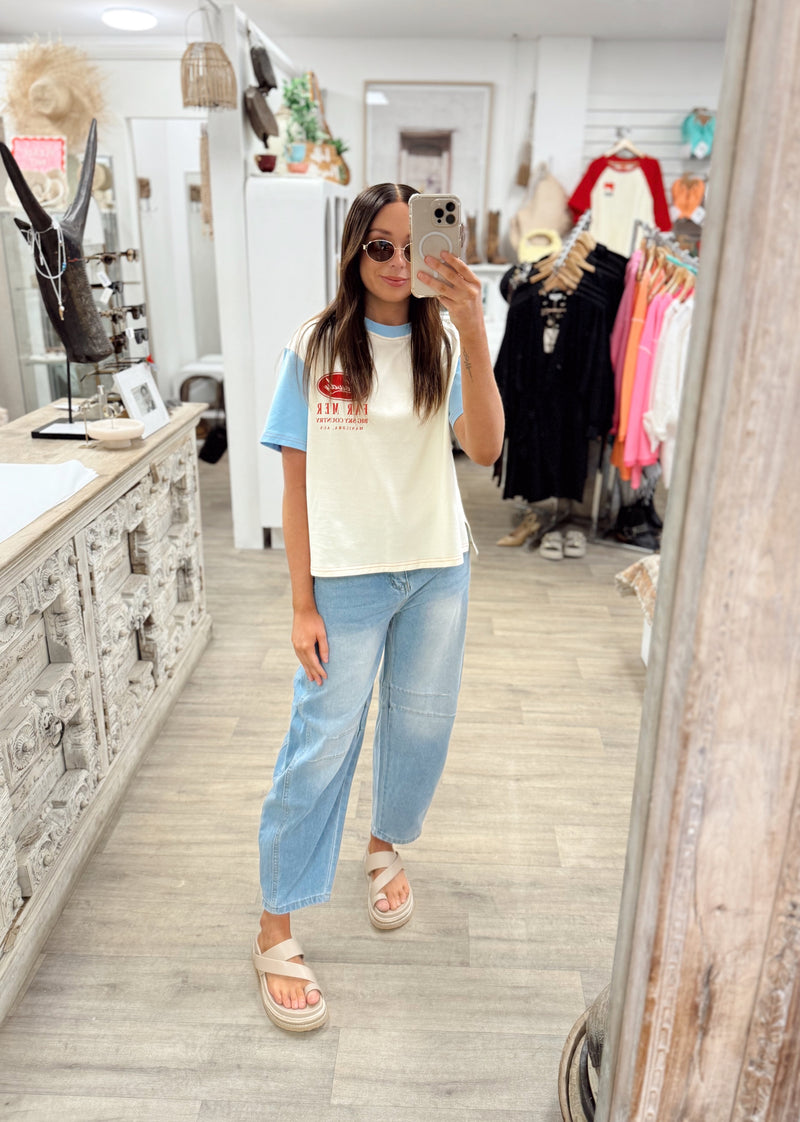 Lightwash Barrel Jeans