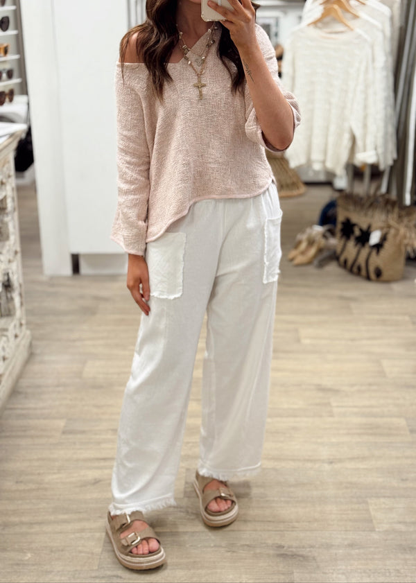 Estelle Top - Stonewash Pink