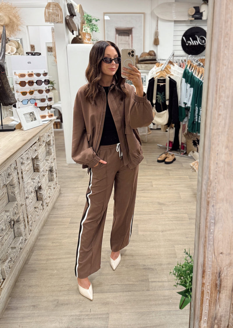 Ischia Bomber Jacket - Mocha