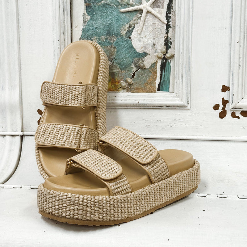Suvi Natural Raffia Slides