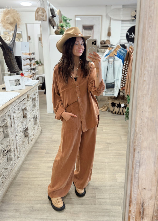 Billie Shirt - Terracotta