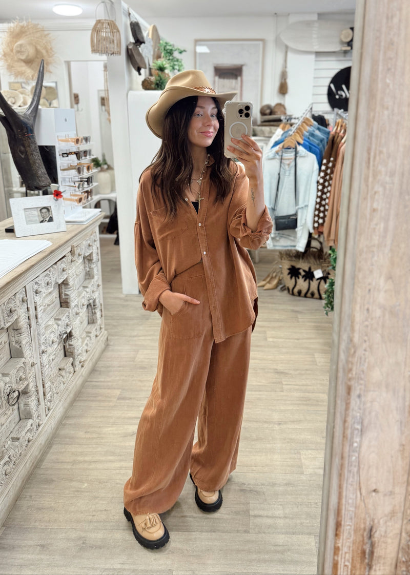 Billie Shirt - Terracotta