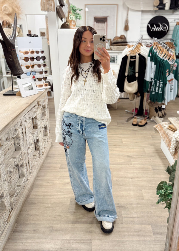 India Sweater - Ivory