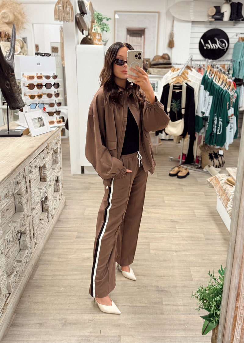 Ischia Bomber Jacket - Mocha