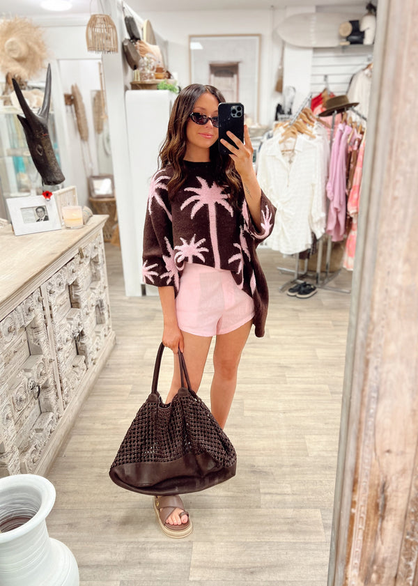 Palm Cove Knit - Chocolate