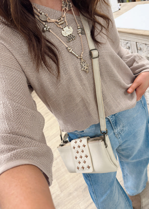 Estelle Woven Top - Latte