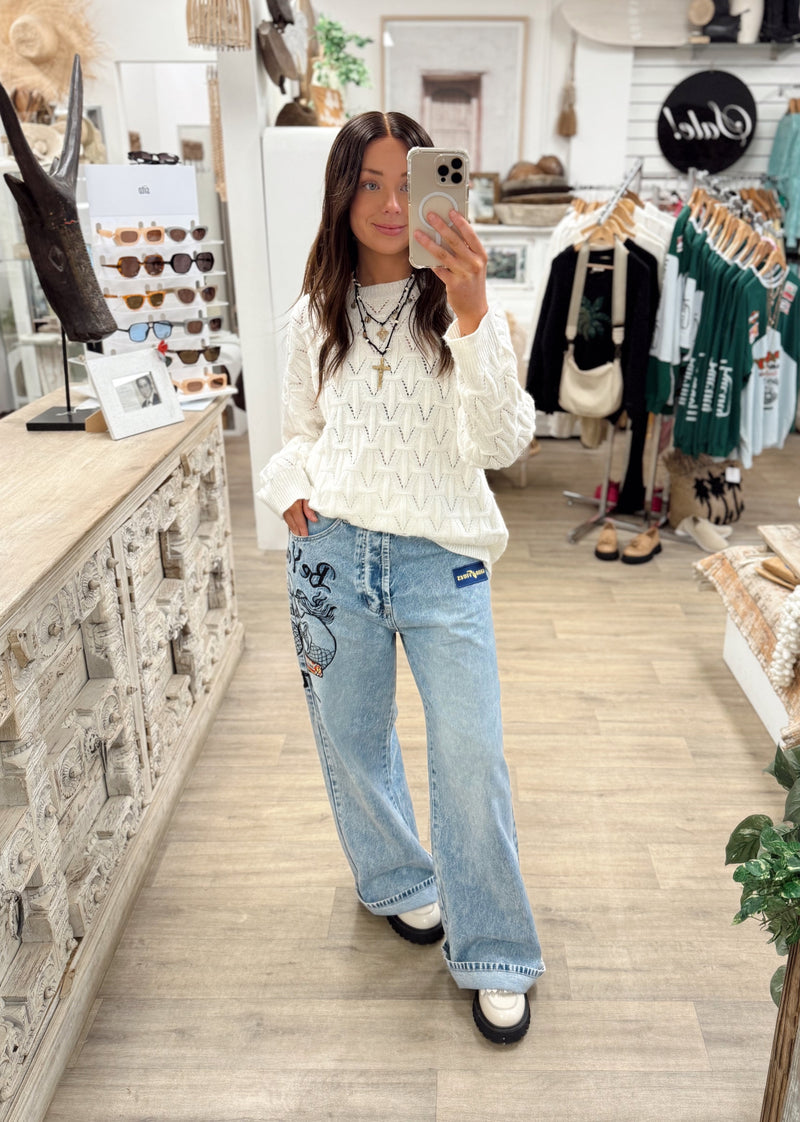 India Sweater - Ivory