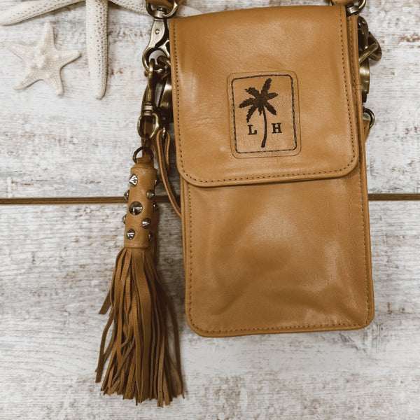Leather Studded Tassel