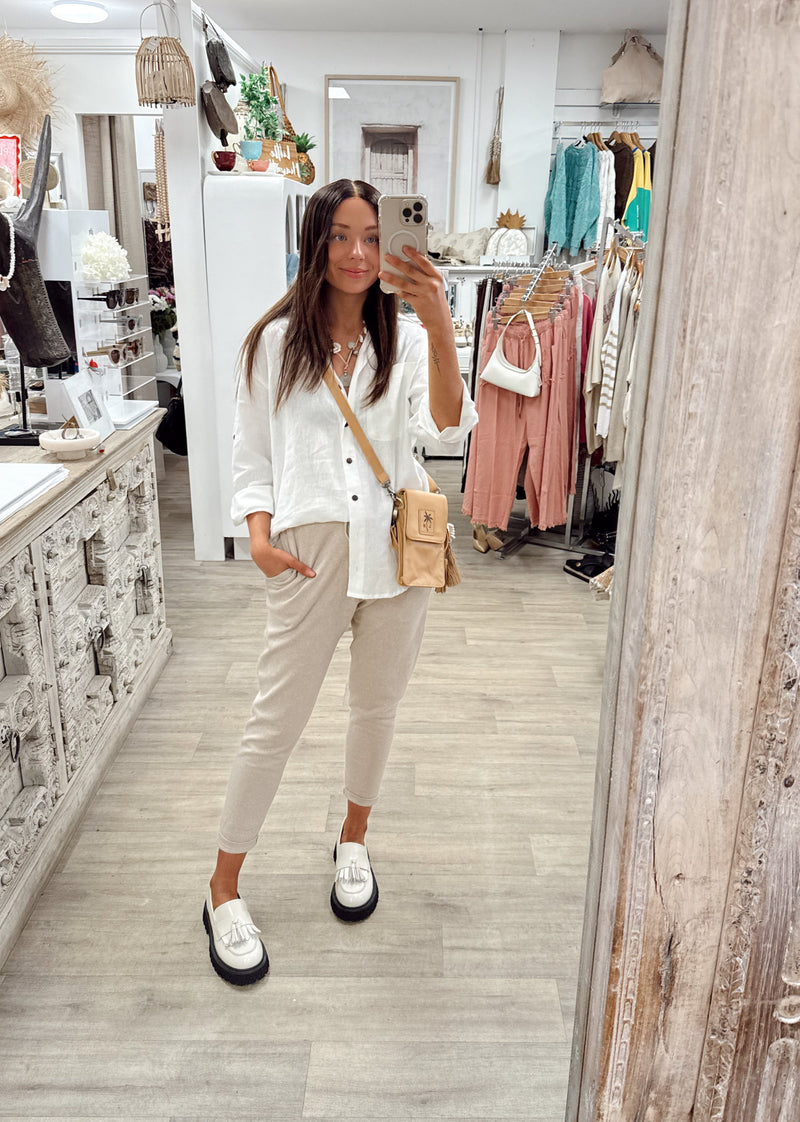 Woodside Pants - Oat Marle