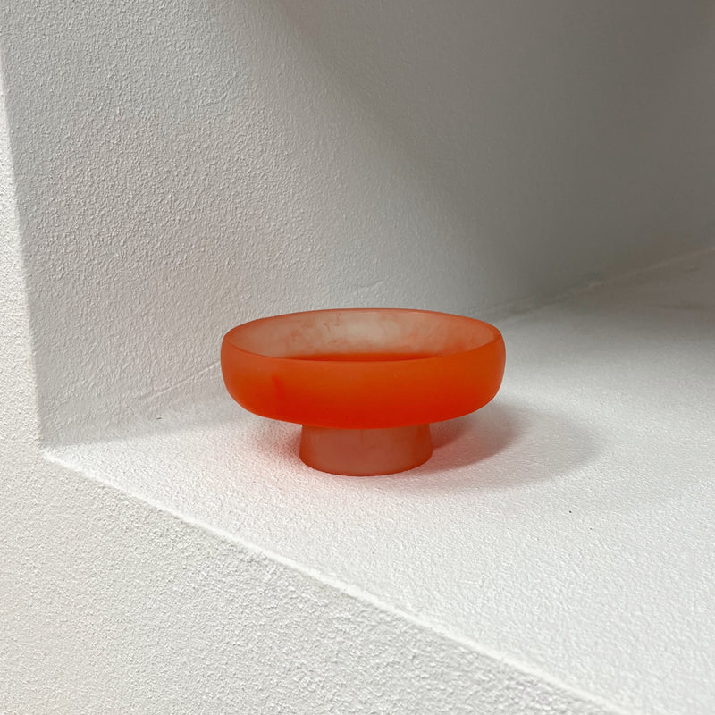 Pedestal Bowl Small - Orange