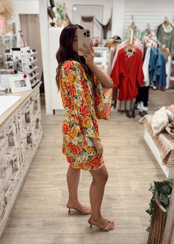 Yuki Wrap Dress - Fiesta