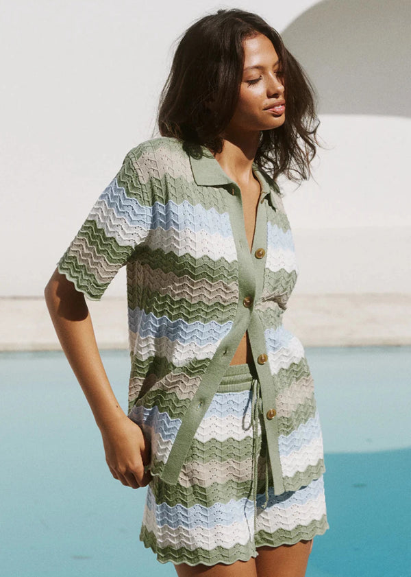 Cam Shirt - Sage Combo