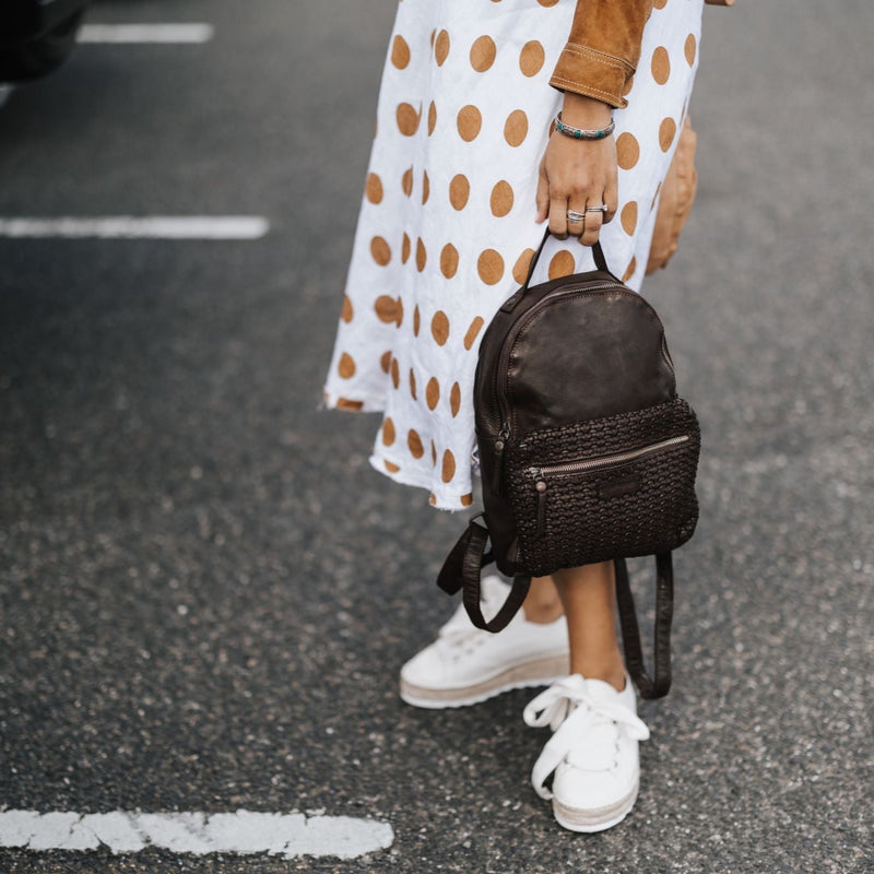 dallas vegan leather backpack Dallas Leather Backpack – LITTLE HIAWATHA