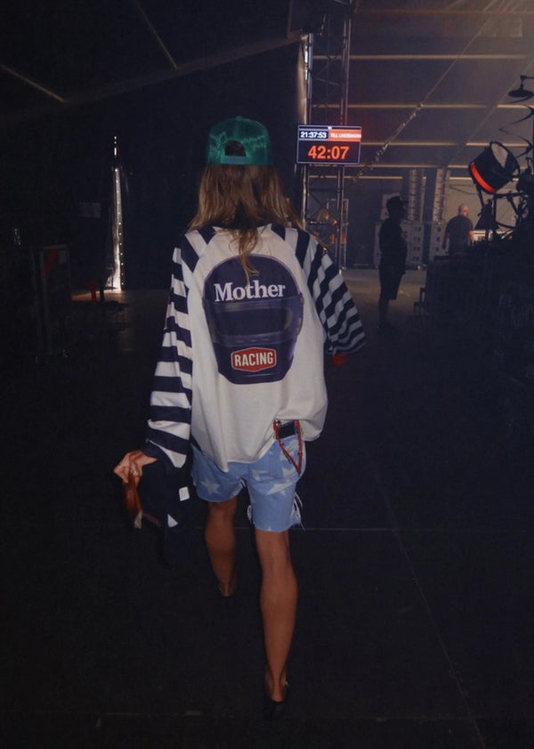 Mother Racing Striped Mesh Jersey