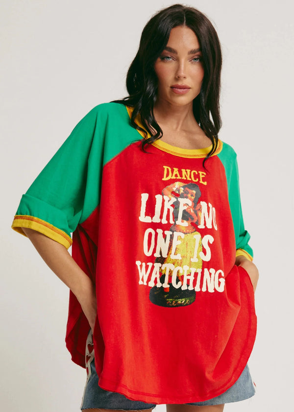 The Dance Raglan Tee - Red