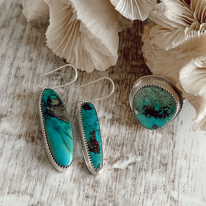 Hubei Turquoise Dangle Earrings