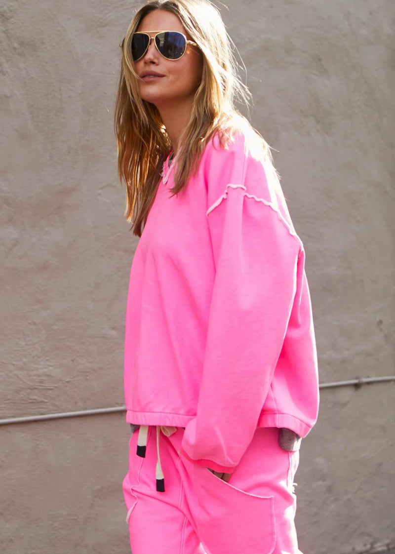 Capri Neon Pink Sweat