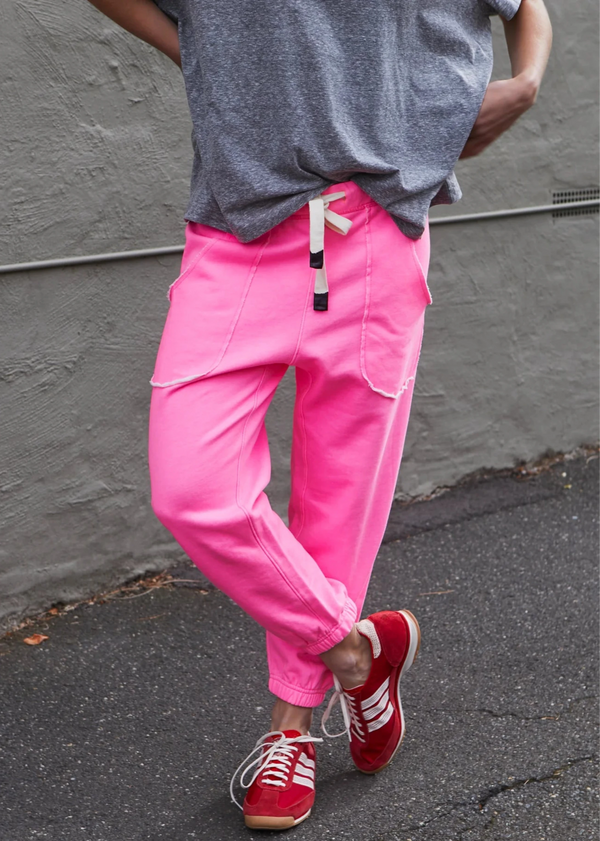 Capri Pink Track Pant