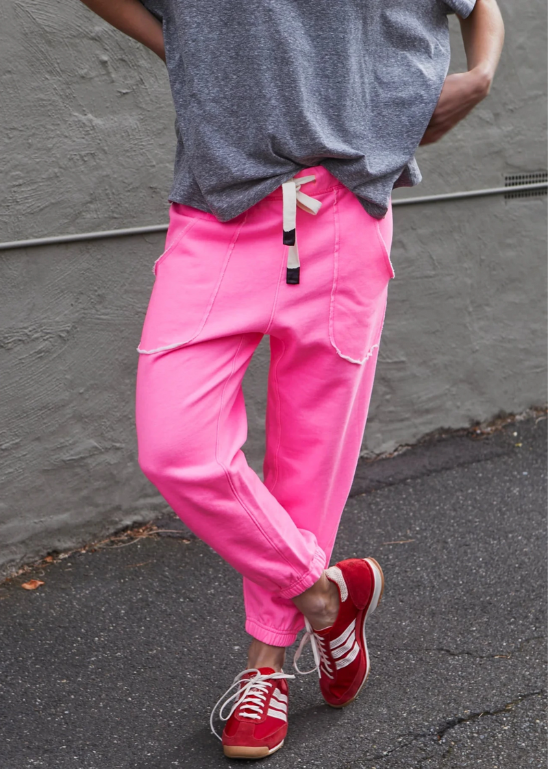 Capri Pink Track Pant