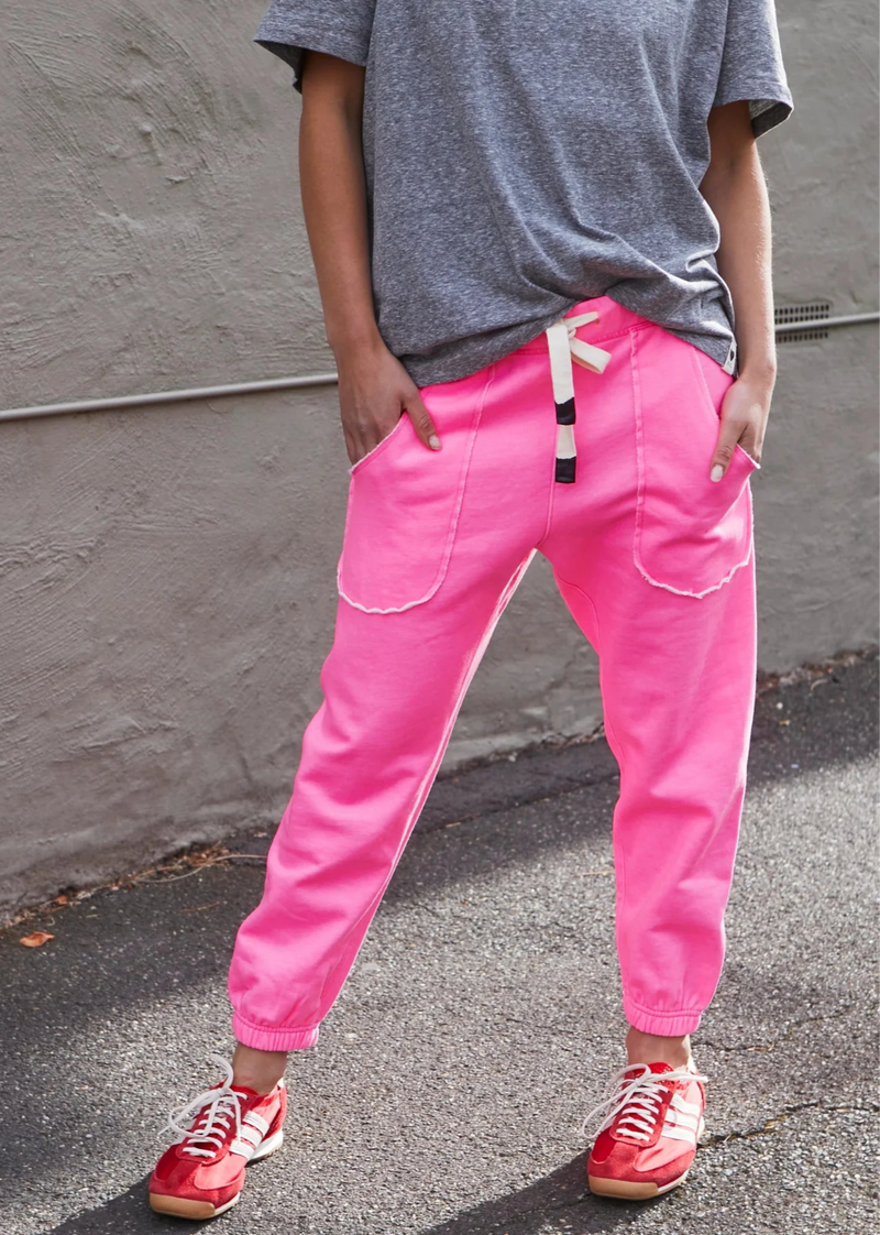 Capri Pink Track Pant