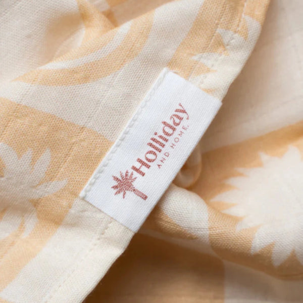 Sunny Check Luxe Swaddle - Sandy