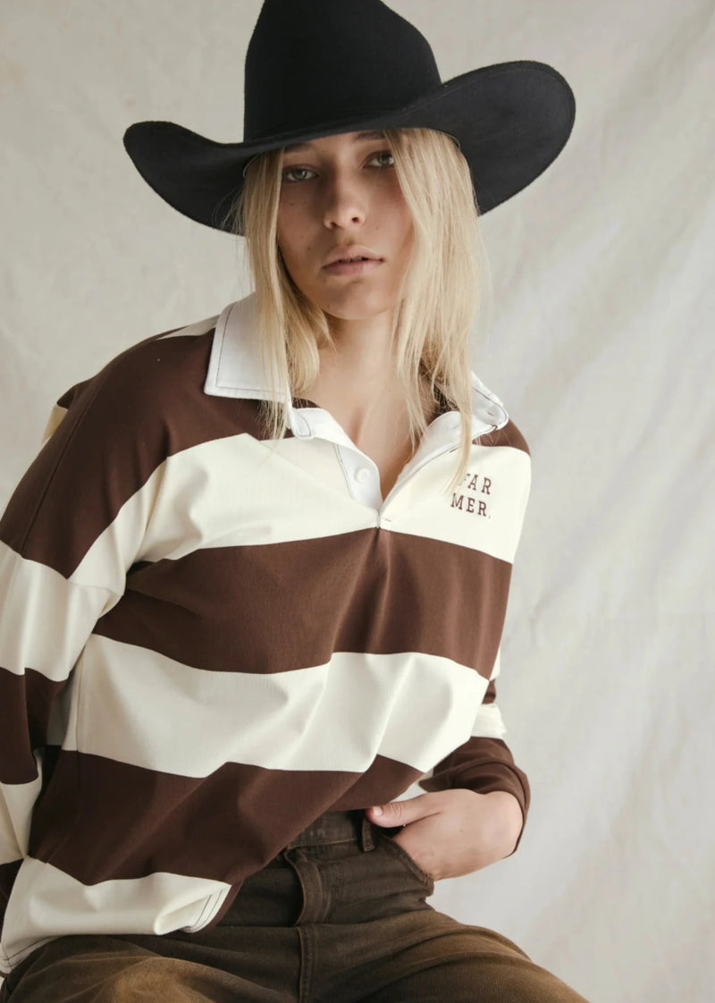 Jersey Long Sleeve - Choc/Cream
