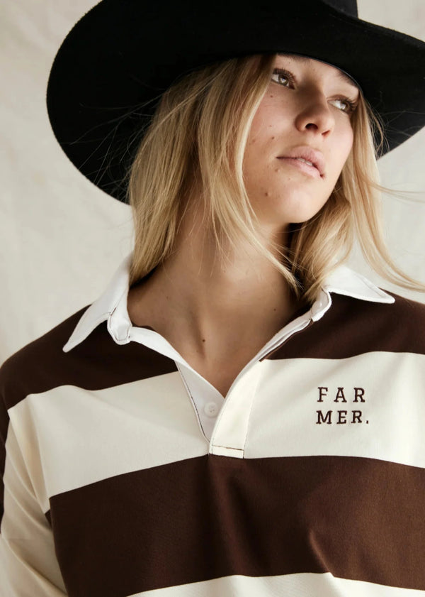 Jersey Long Sleeve - Choc/Cream