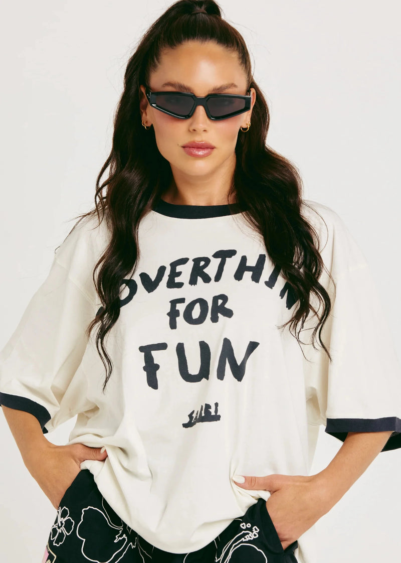 The Very Oversized Overthinker Tee - Marshmallow