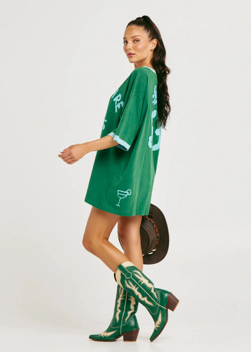 The Very Oversized Overshare Tee - Green