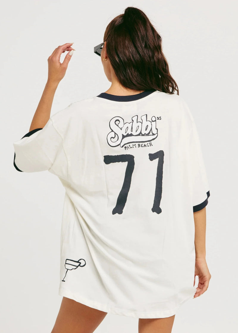 The Very Oversized Overthinker Tee - Marshmallow