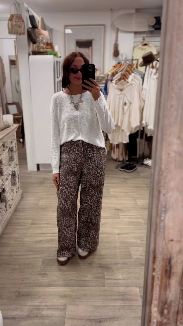 Sacha Knit Top - White