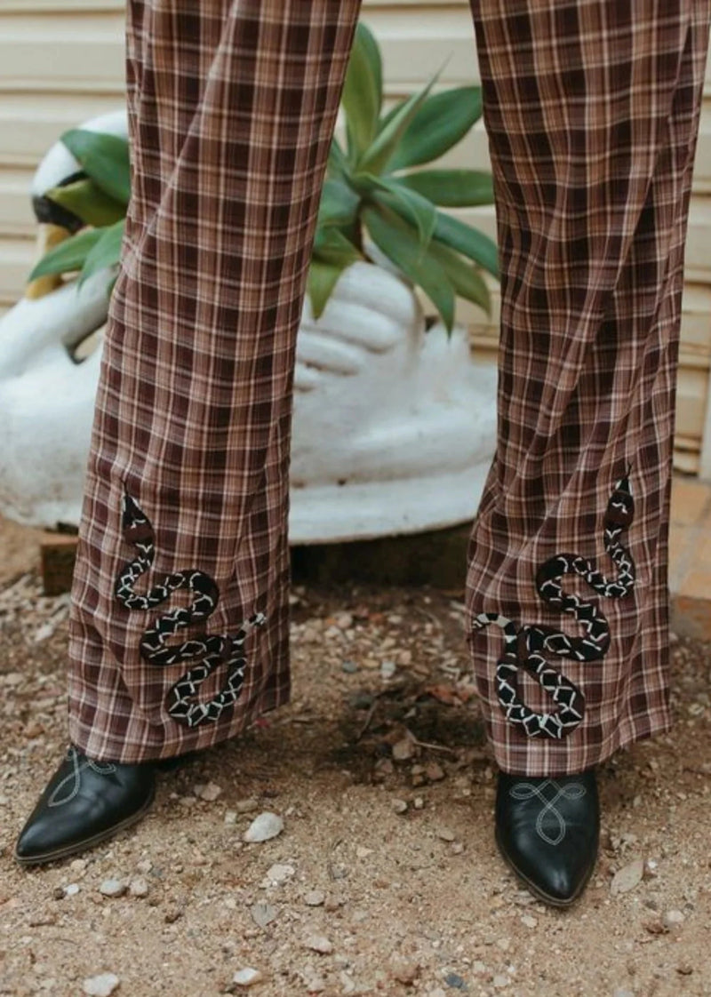 Rattle Snake Plaid Pant