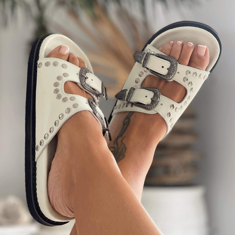 The Outlaw Sandals - Warm White