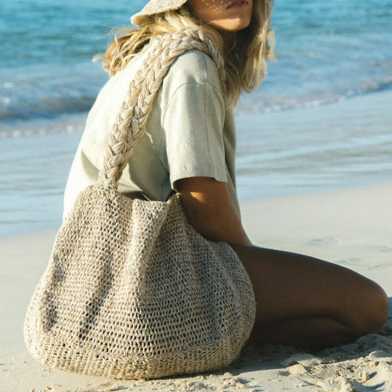 Elle Grande Hemp Tote - Natural