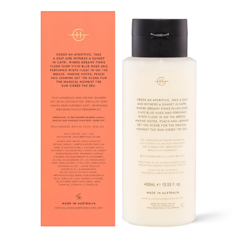 Sunsets in Capri - 400ml Shower Gel