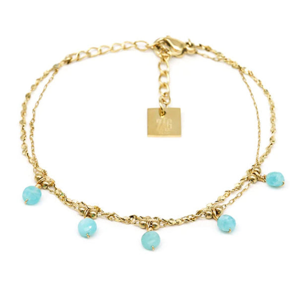 Beans Bracelet - Aquamarine