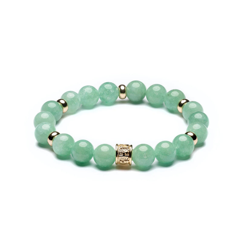 Myanmar Jade & Gold Bracelet
