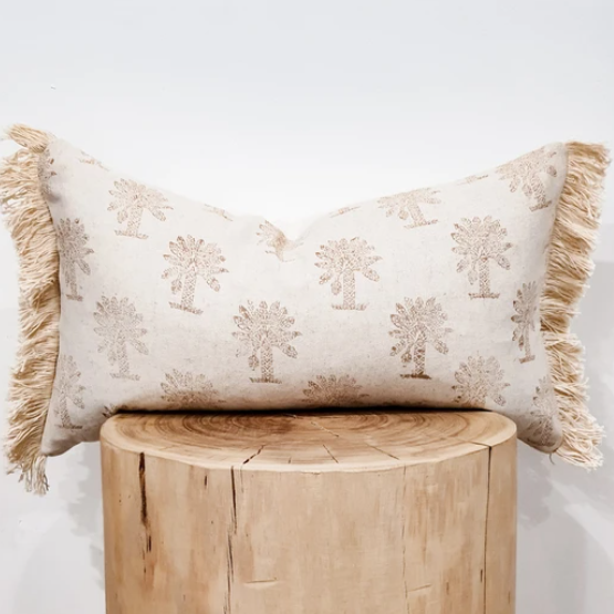 Hand Block Palm Cushion Cover - 30cm x 60cm