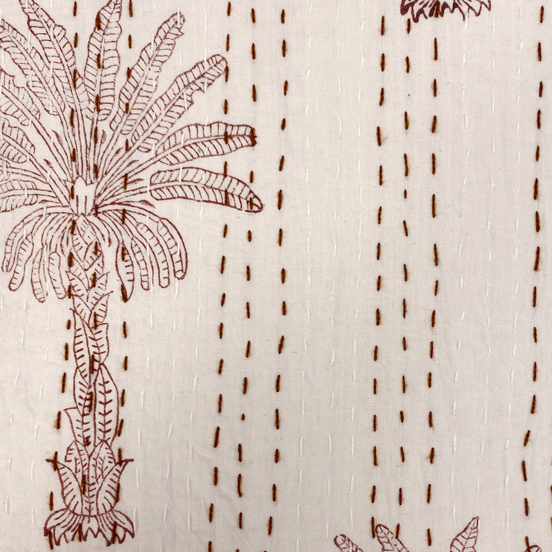 Rust Palm - Coverlet